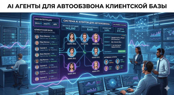 разработка AI-агента для автообзвона клиентской базы