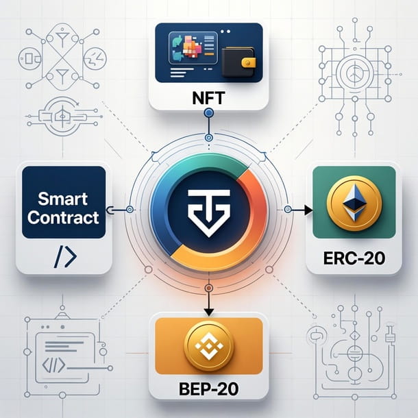 Разработка токенов для криптопроектов